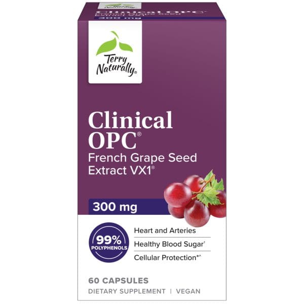 Clinical OPC French Grape Seed Extract 300mg 60 ct