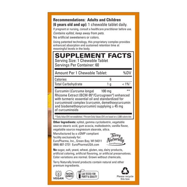 CuraMed 100mg Chewable 60 ct