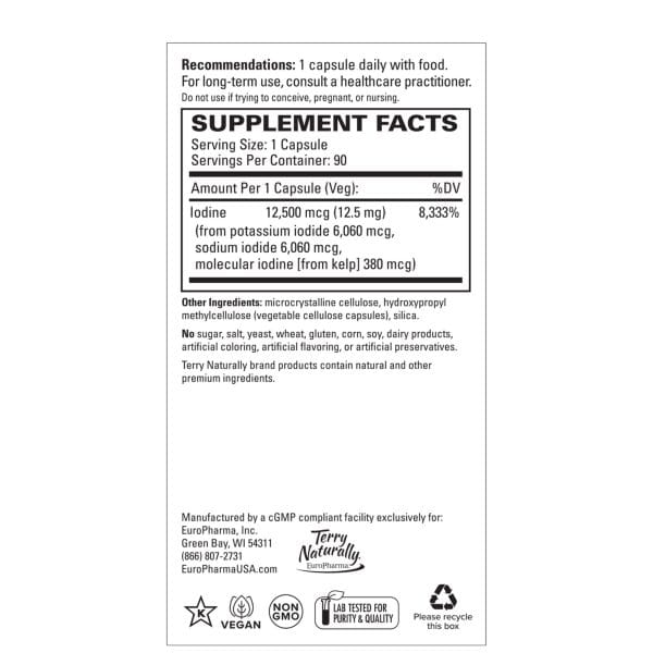 Tri-Iodine 12.5mg 90 ct